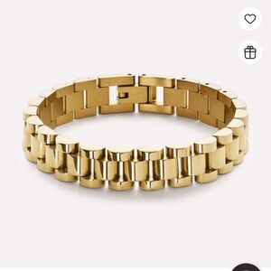 Ana Luisa gold watch strap bracelet